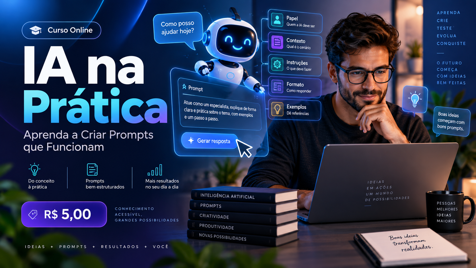 IA na Prática: Aprenda a Criar Prompts que Funcionam